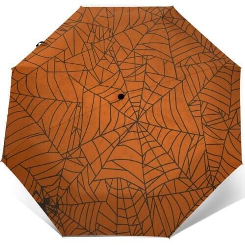 Sunny Umbrella Spiders And Cobwebs Automatic folding portable men women umbrella Sunscreen rain Windproof beach parasol