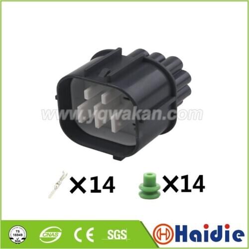 1set 14pin auto plastic cable connector plug wiring harness waterproof plug connector 6181-0077