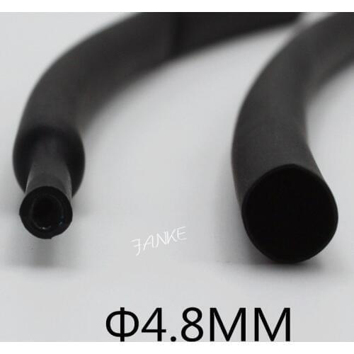 1Meter/lot)4.8MM Inner Diameter Black Double Wall Heat Shrink Tube Shrinkage Ratio 3:1 Containing Glue Waterproof Cable Sleeve