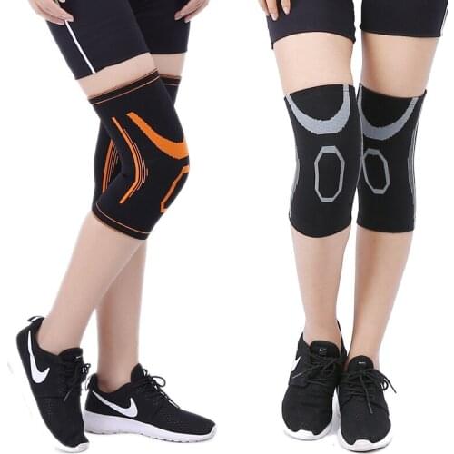 1 PC Fitness Running Cycling Knee Support Braces Elastic Nylon Sport Compression Knee Pad Sleeve Volleyball Basketball Kneepads