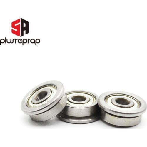 12 PCS/lot F623 ZZ Flange Bushing Ball Bearings F623ZZ 3 * 10 * 4 mm For 3D Printer Parts