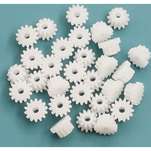14102B Modulus 0.5 Pinion 14 Tooth + 10 Teeth Plastic Gear Duplex Double-layer Toy Accessories