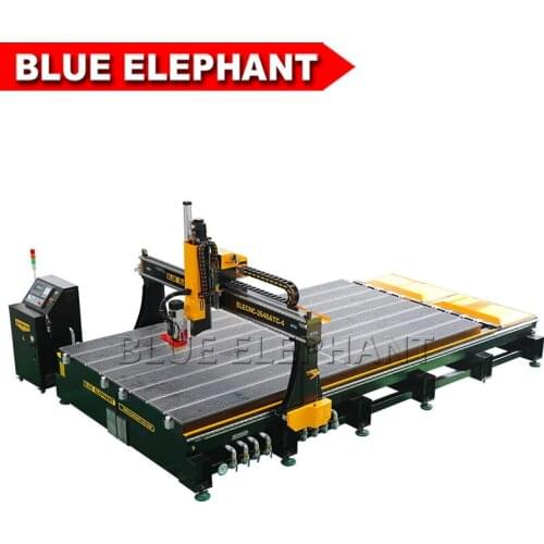 4 axis 2646 Automatic cutting wood newest type dust collection door atc cnc router machine for furniture manufacturing