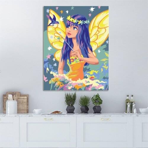 5d Diamond Mosaic Golden Fairy Tale Children Full Square Diamond Painting Portrait Rhinestone Embroidery Artist Home Decoration