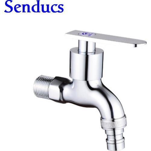 Free shipping hot selling zinc alloy washing machine mixer tap with single handle brass fast on tap for home garden bibcock