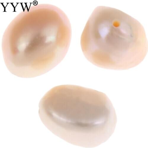 10PCs Natural Freshwater Pearl Loose Beads Baroque pink 10-11mm Approx 0.8mm Sold By Bag