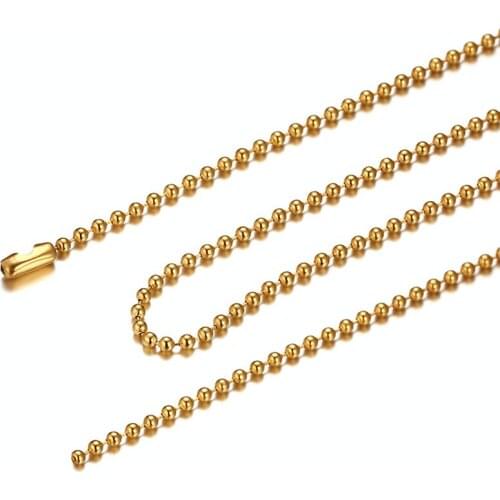 Wholesale 2.4mm 18-32 Inches Stainless Steel Ball Chain Pendant Necklace Jewelry