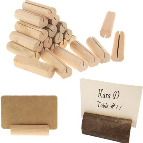 Wooden Spot Party Decoration Ornaments Business Card Clip Number Plate Crafts Home Accessories Wedding Decoration Tools TW028