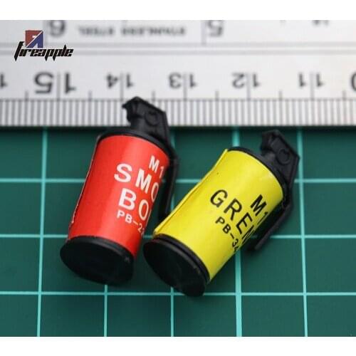 KNL HOBBY Action Figure 12 inch doll 1/6 soldiers 1: 6 flashing smoke smoke bomb model red and yellow 3.5 yuan Figure two