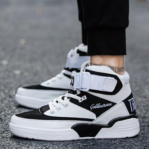 Sneakers Mens Brand Trend Running Shoes Mens High Quality Sports Outdoor High Help Lace-up Jogging Shoes