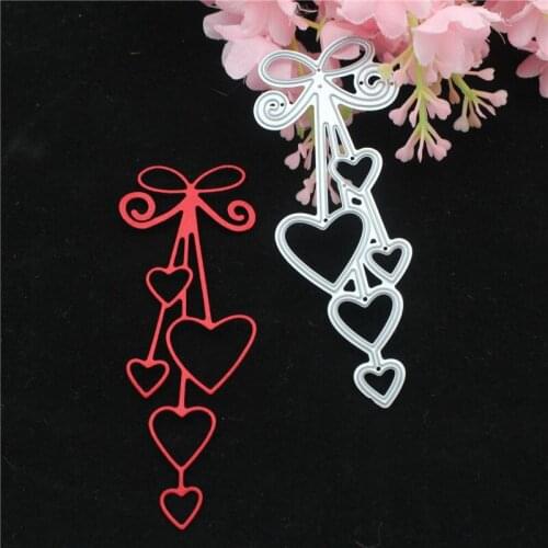 Metal Cutting Die Of Pendant Heart Scrapbooking Mold Paper Card Postcard Handmade Craft Stencil Album Handcraft Embossing Moulds