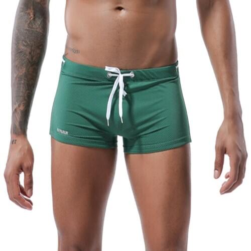 Swimwear Men Sexy Swimming Trunks Push up Pad Sexy Gay Swimsuit Beach Wear Swim Boxer Briefs Surfing Shorts Zwembroek 6colors