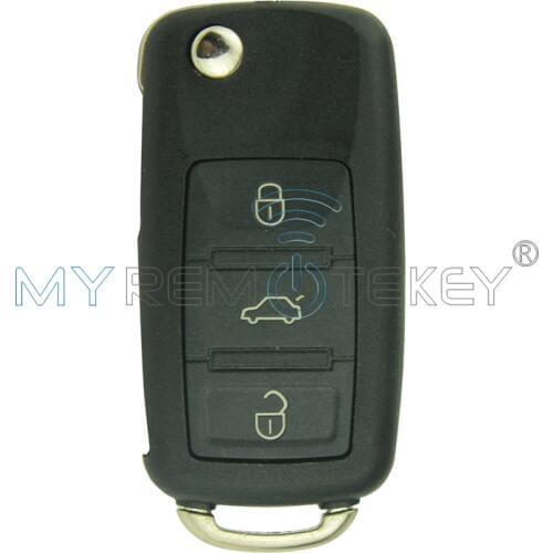 New Flip Remote Car Key 3 Button Touareg 434mhz ID46 Chip 1K0959753AA for VW Remtekey Flip Folding Remote Car Key