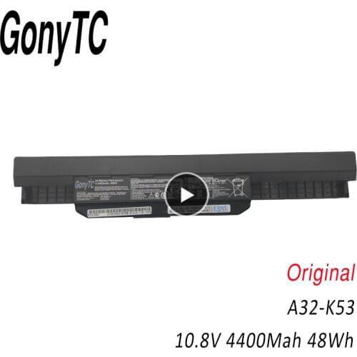 GONYTC Original a32-K53 Battery for ASUS K43 K43E K43J K43S K43SV K53 K53E K53F K53J K53S K53SV A43 A53S A53SV