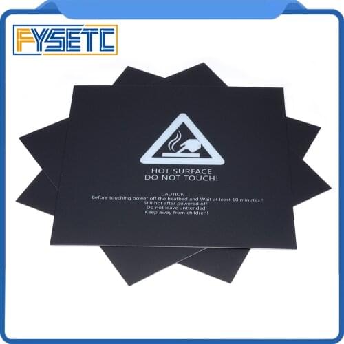 1pc 220x220mm Black Frosted Heated Bed For Wanhao i3 Anet A8 A6 Ender-3 Sticker Build Sheet Build Plate Tape With 3M Backing