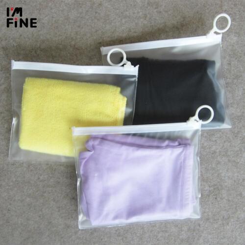 10pcs Small Ziplock Bag Zipper Clear Storage Bag for Cosmetic/Underwear Transparent Plastic Packaging Bag Storage Pouch 15x13cm