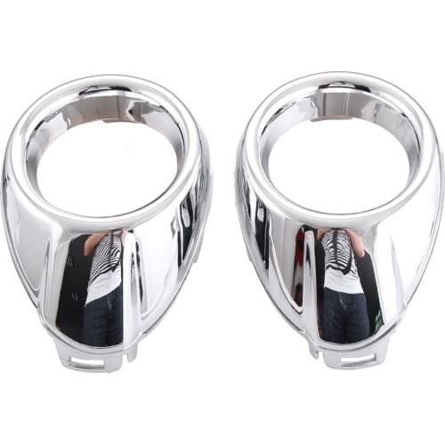 Car front fog lamp frame modified head fog light cover decoration ring For Ford Focus 3 MK3 2012 2013 accessories abs chrome