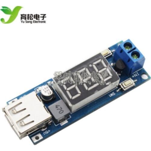 YS-04 DCDC step-down power supply module car battery voltmeter + 5V USB charging mobile phone