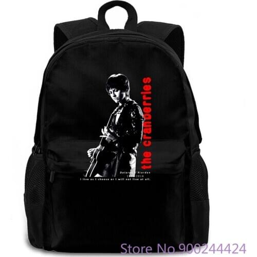 The Cranberries Dolores O Riordan Tribute Mens -d Print Letters Printing women men backpack laptop travel school adult