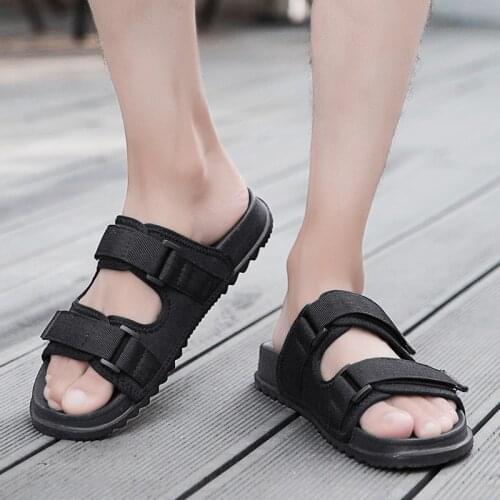 Man Sandals 2021 Summer Mens Sneaker Non-Leather Casual Shoes Male Sandal Rubber Slippers For Men Slip-On Garden Galoshes