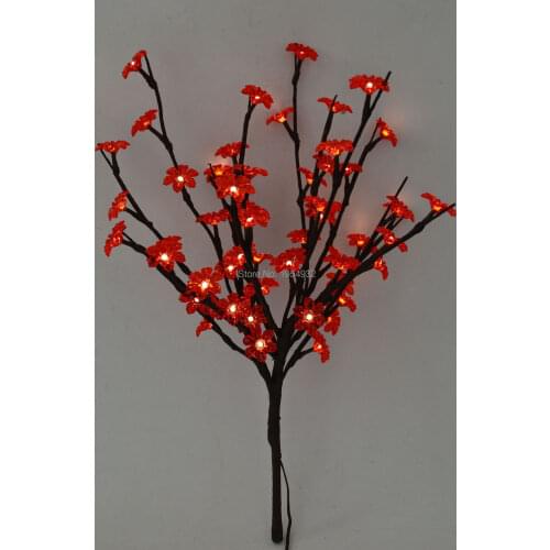 LED Electric Type Acrylic Flower Branch Light 20" 60LED AA Standard Acrylic Flower Decoration Branch Light with 3V DC Adaptor