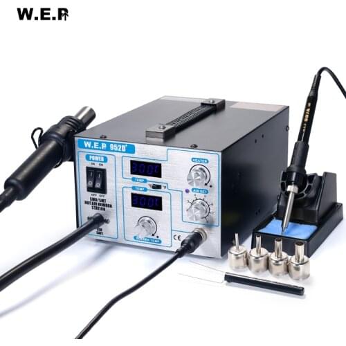 WEP 952D+ Powerful Air pumping Soldering Station Fast air supply Desoldering Station with ℃/℉ Temperature Mode