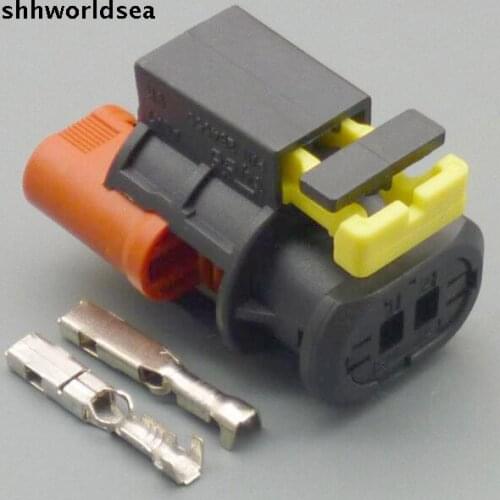 Worldgolden 5/30/100sets kit 1.5mm 2pin wire harness auto connector 284556-1