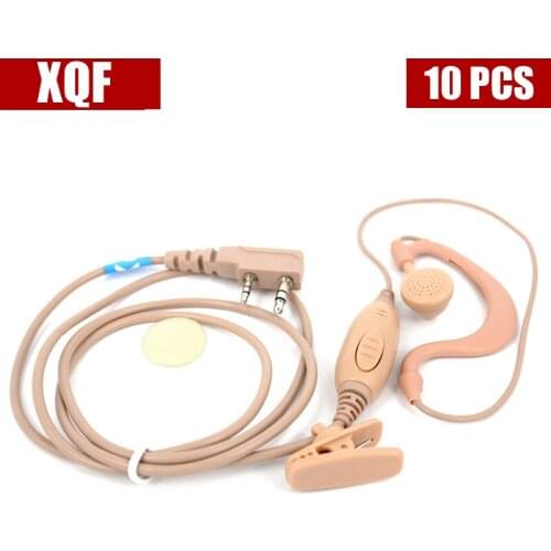 XQF 10PCS Air Tube Earpiece Headset for Kenwood TK-3107 Portable Two Way Radio Baofeng UV-5R UV-5RA