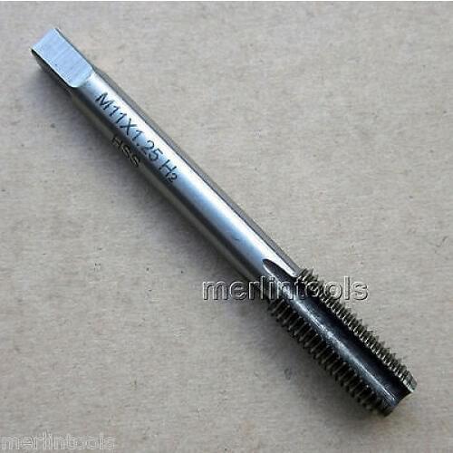 11mm x 1.25 Metric HSS Right hand Tap M11 x 1.25mm Pitch