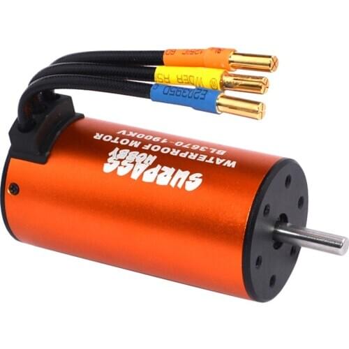 3670 1900kv Waterproof Brushless Motor Spare Replacement Parts Accessories Hardware for 1/8 1/10 RC Car Truck