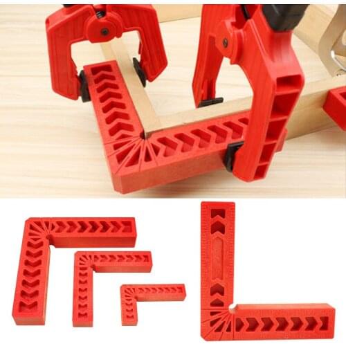 4Pcs/set 8Inch 200*200mm 90 Degree Plastic L Shape Corner Clamping Square Right Angle Clamps Ruler