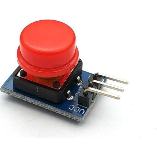 5 pcs 12X12MM Big Key Module Big Button Module Light Touch Switch Module With Hat High Level Output For Uno Usb