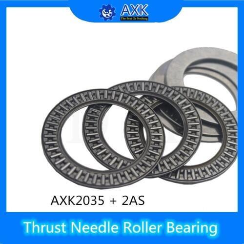 AXK2035 + 2AS Thrust Needle Roller Bearing With Two AS2035 Washers 20*35*4mm ( 10 Pcs) AXK1104 889104 NTB2035 Bearings