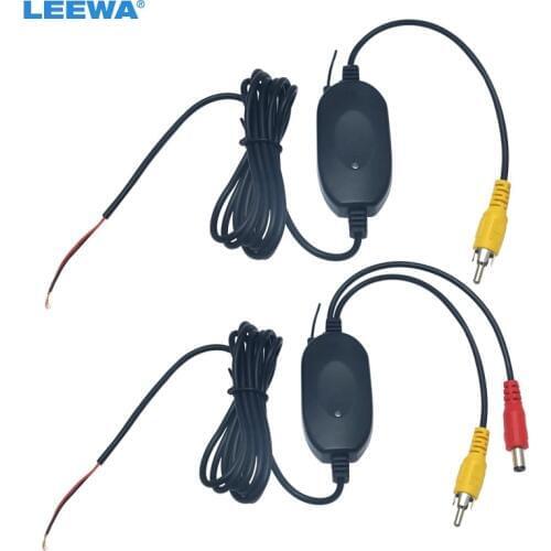 LEEWA 1set 2.4 Ghz Wireless RCA Video Transmitter Receiver Kits Module #CA2960