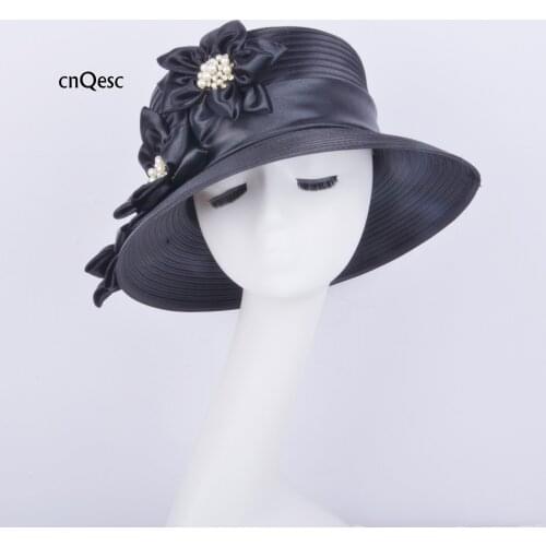 BIG BLACK Formal Dress Hat Kentucky Derby HAT Church HAT. FREE SHIPPING