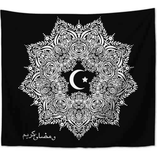 Moon tapestry mandala wall hanging fabrics livingroom bedroom background carpet bohemian