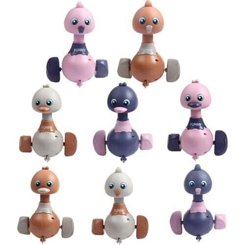 Pull Back Animal Toys Cute Chick Duckling 360 Degree Rotating Head Pull Back Duck Toys Funny Educational Gift For Children