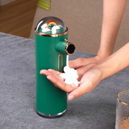 Digital Display Infrared Automatic Foam Soap Dispenser USB Charging Rainbow Sprout Decoration Smart Washing Hand Machine