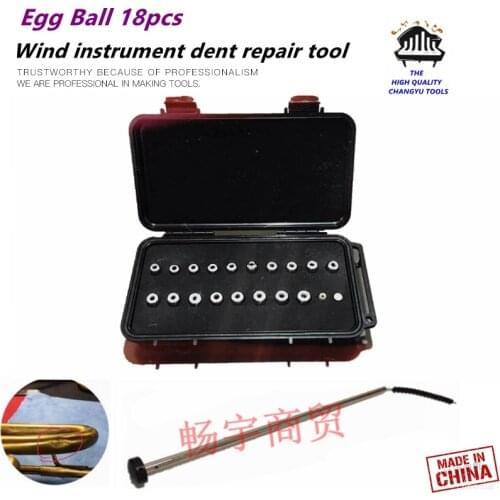 Wind instrument repair tool Trumpet dent repair tool Egg Ball Professional maintenance Trumpet Bending part the deformation