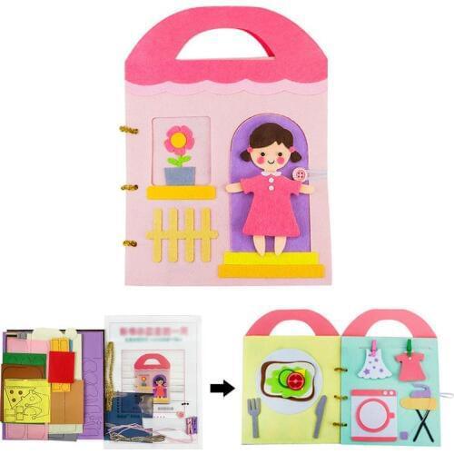 Soft Cloth Books Non-Woven Panting Book Manual Intelligence Puzzle Children Toy Book Early Education Development Reading Book