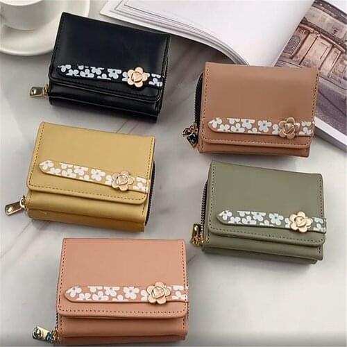 Fashion Mini Card Holder Pu Function Zipper Coin Purse Student Women Wallet Id Bank Credit Multi-card Holder Organizer Money Bag