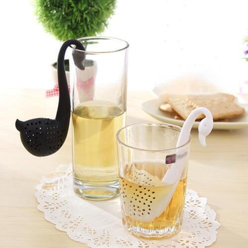 Creative Silicone Swan Hooking Tea Infuser Strainer Filter Diffuser Drink Tool 2020