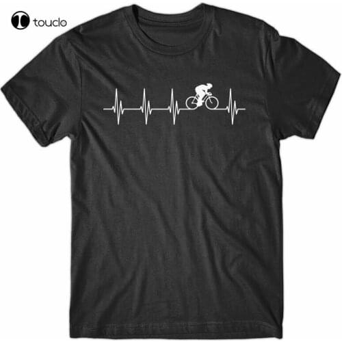 Cool T-Shirt Heartbeat Cycling - Funny Tee Shirt - Novelty Gift For Men