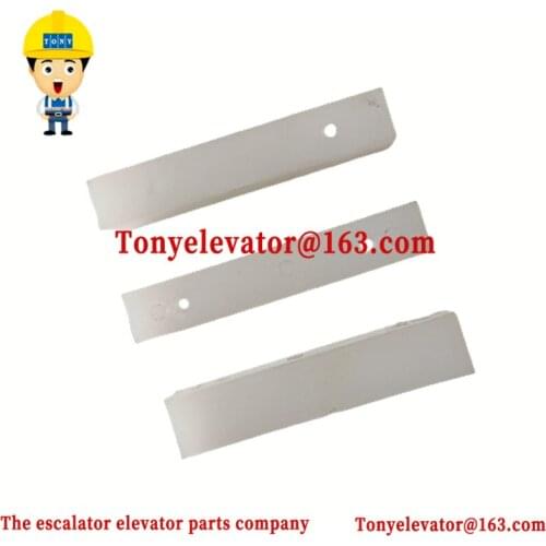 Elevator Door Slider L80mm W13mm H16mm Installation hole distance 50mm Use for OTIS