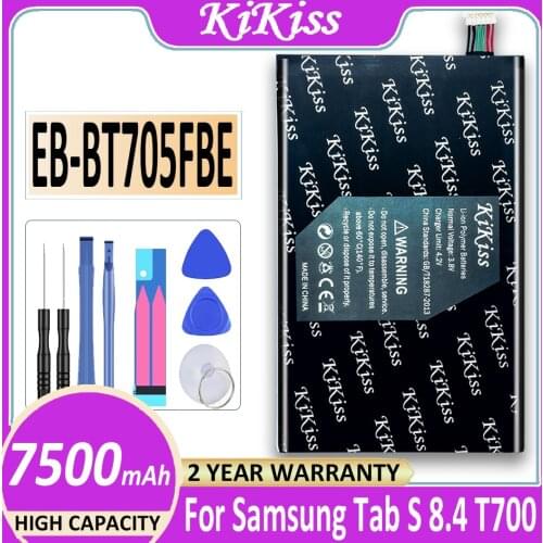 Free Tool 7500mAh Tablet Li-ion Polymer Battery For Samsung GALAXY Tab S 8.4 SM T700 T705 EB-BT705FBC SM-T700 +Track NO
