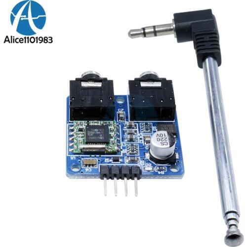 TEA5767 FM chip Module With Free Cable low noise RF input amplifier Antenna Stereo Radio Module for Arduino