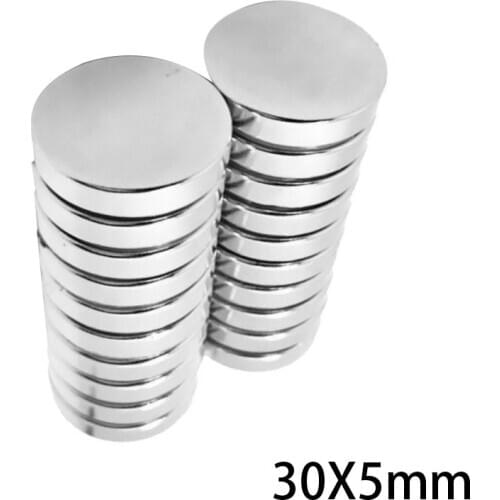 1~10PCS 30x5 mm Powerful Magnets 30mmx5mm Strong Permanent Neodymium Magnets 30x5mm Round Magnetic Magnet 30*5 mm