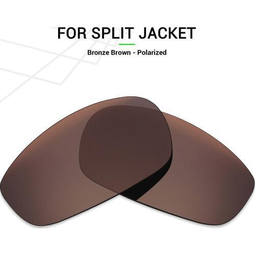 Mryok POLARIZED Replacement Lenses for Oakley Split Jacket Sunglasses Bronze Brown