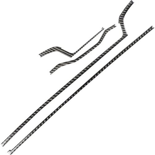 Interior Central control Panel Instrument console Decoration Strips carbon fiber Car stickers for Audi a4 b9 LHD RHD Accessories