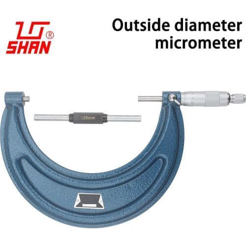 Outer diameter micrometer Large range 125-150 mm high precision 0.01 spiral outside micrometer instrument caliper centimeter